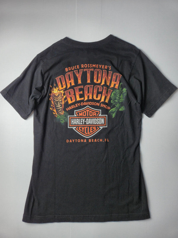 Harley Davidson Style Daytona Bike Week Tshirt Vintage 2000s Taille M Noir Très Bon état