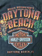 Harley Davidson Style Daytona Bike Week Tshirt Vintage 2000s Taille M Noir Très Bon état