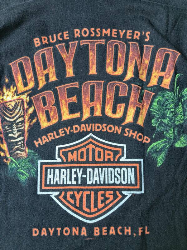 Harley Davidson Style Daytona Bike Week Tshirt Vintage 2000s Taille M Noir Très Bon état