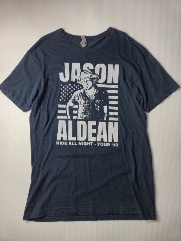 Next Level Style Jason Aldean Tshirt Vintage 2010s Taille M Bleu Très bon état