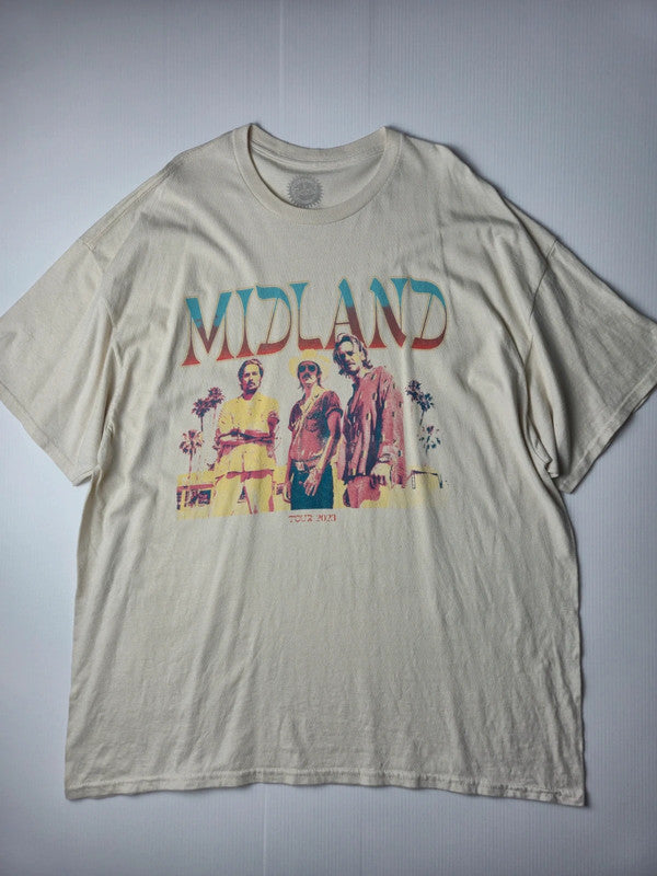Midland Style Tour 2023 Tshirt Vintage 2020s Taille XXL Crème Très bon état