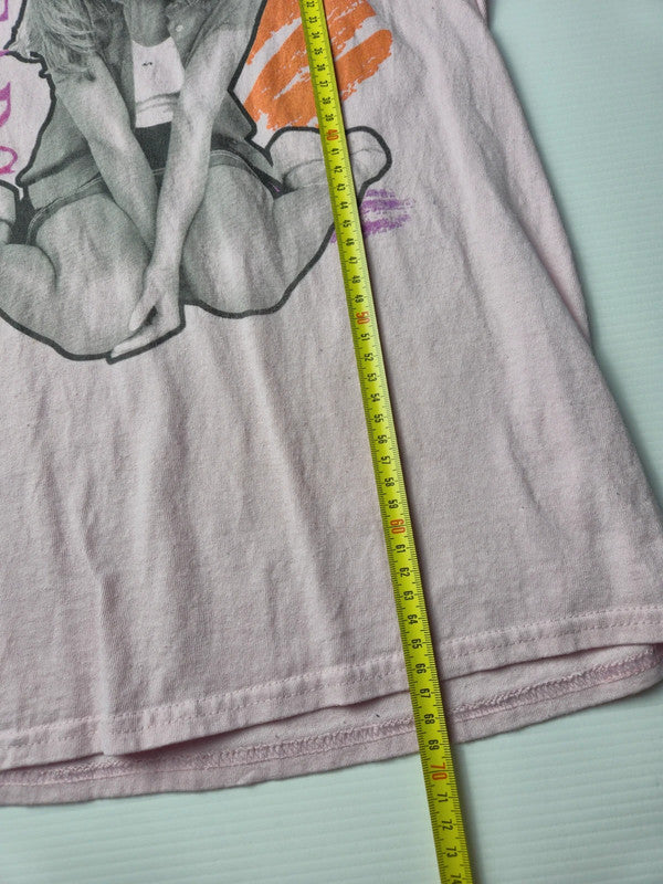 Britney Spears Style Musique Pop Tshirt Vintage 2022 Taille S Rose Très Bon etat