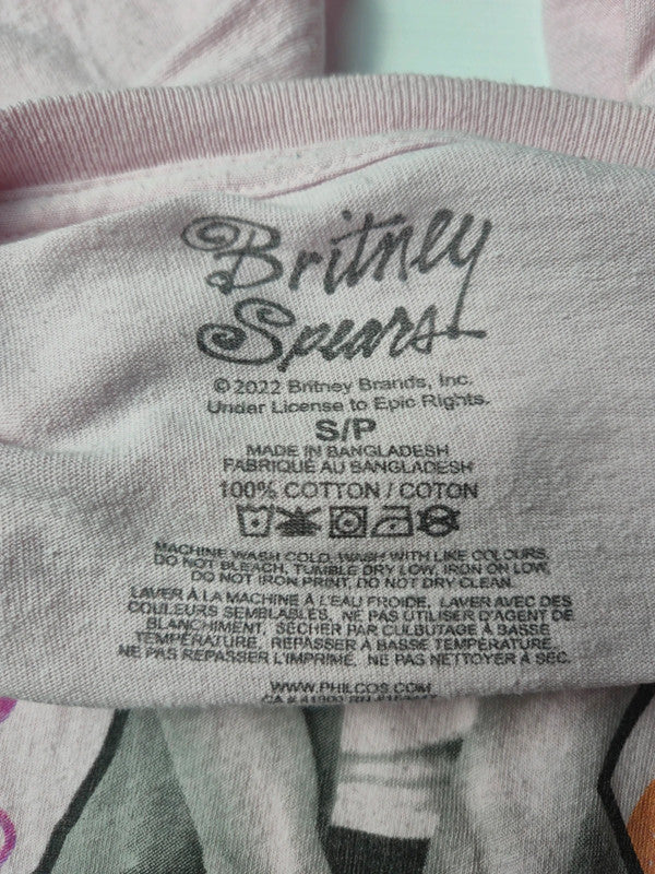 Britney Spears Style Musique Pop Tshirt Vintage 2022 Taille S Rose Très Bon etat