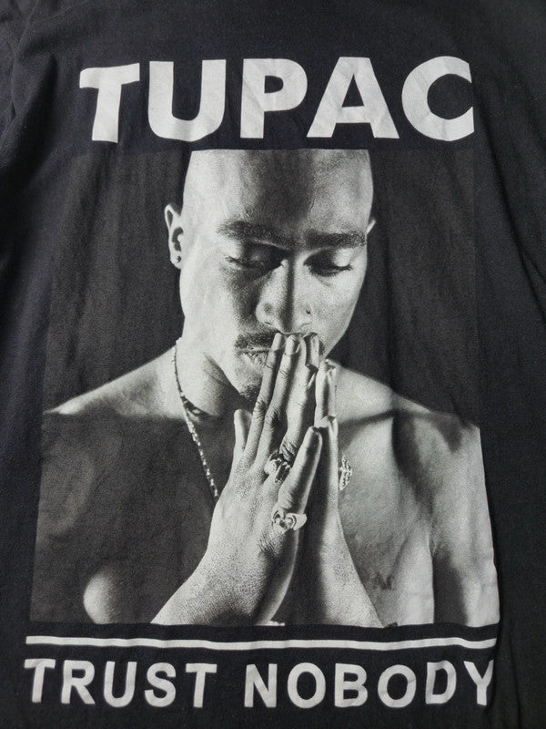 Tupac Style Rap Hip Hop Tshirt Vintage 2024 Taille M Noir Tres Bon Etat