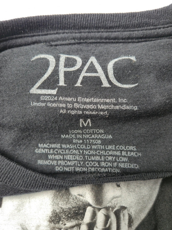 Tupac Style Rap Hip Hop Tshirt Vintage 2024 Taille M Noir Tres Bon Etat