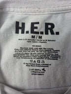T-shirt HER Style Musique RNB Tshirt Vintage 2010s Taille M Blanc Très bon état