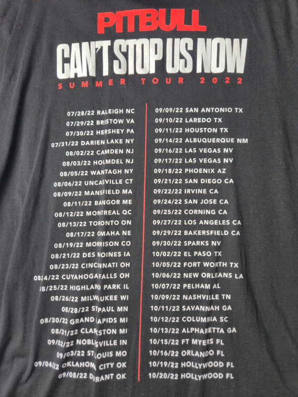 Pitbull Style Musique Rap Concert Tshirt Vintage 2022 Taille L Noir Excellent etat