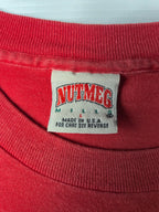 Nutmeg Style NBA Basket Chicago Bulls Tshirt Vintage 1990s Taille L Rouge Bon état
