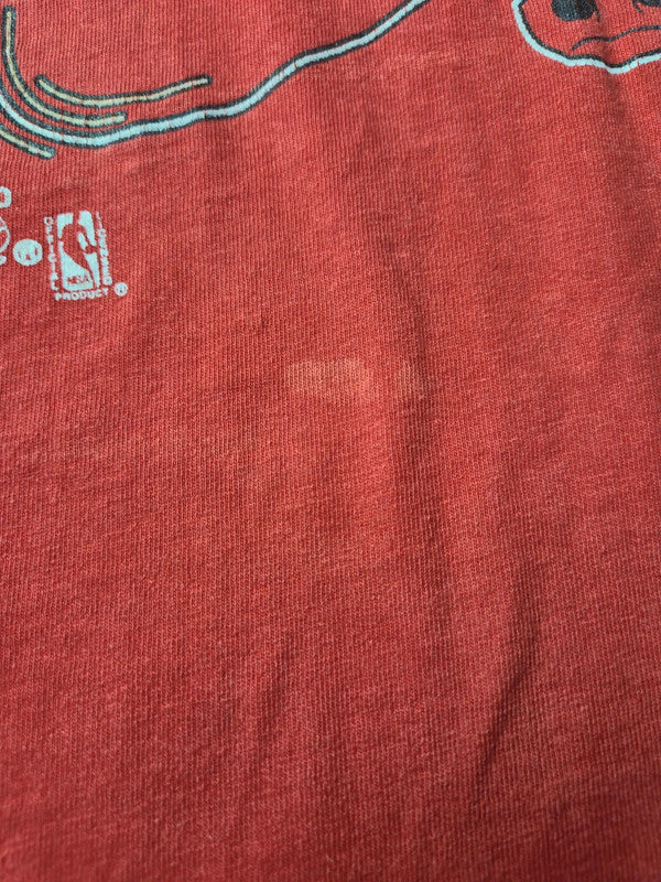 Nutmeg Style NBA Basket Chicago Bulls Tshirt Vintage 1990s Taille L Rouge Bon état
