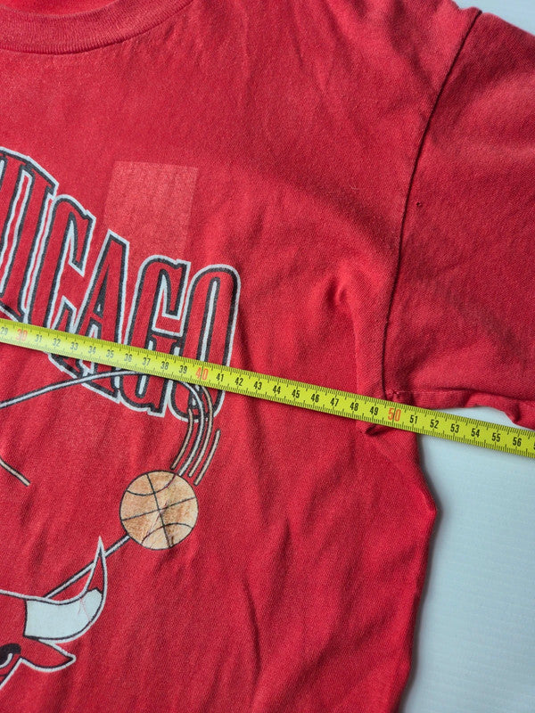 Nutmeg Style NBA Basket Chicago Bulls Tshirt Vintage 1990s Taille L Rouge Bon état