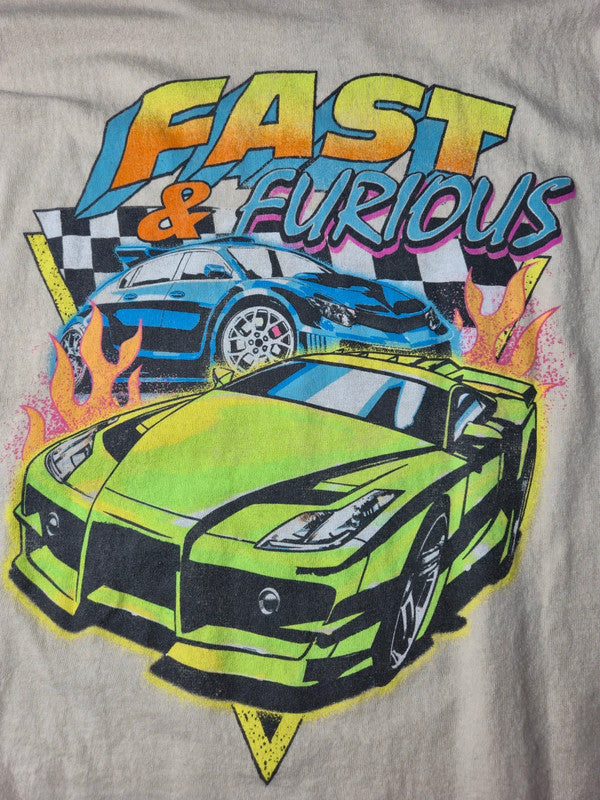 Freeze Style Fast and Furious Tshirt Vintage Y2K Taille L Beige Tres bon etat