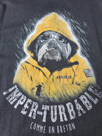 Up Style Chien Breton Tshirt Vintage 2010s Taille L Gris anthracite Très Bon etat