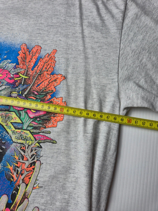 Hanes Style Plongee Bahamas Tshirt Vintage 90s Taille L Gris chine Tres bon etat