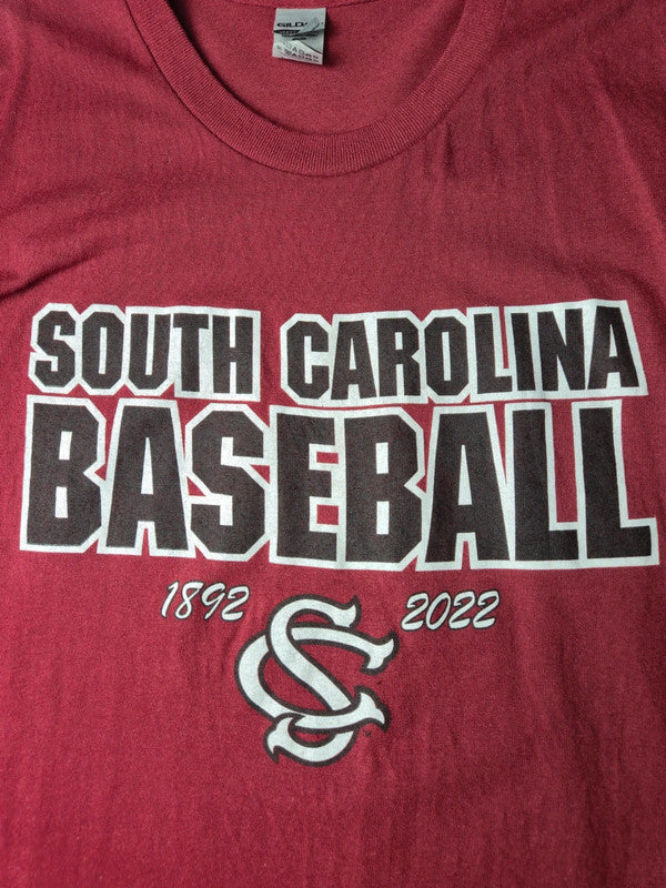 Gildan Style South Carolina Baseball Tshirt 2022 Taille L Bordeaux Très Bon etat