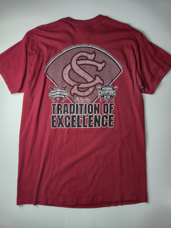 Gildan Style South Carolina Baseball Tshirt 2022 Taille L Bordeaux Très Bon etat