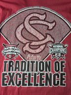 Gildan Style South Carolina Baseball Tshirt 2022 Taille L Bordeaux Très Bon etat