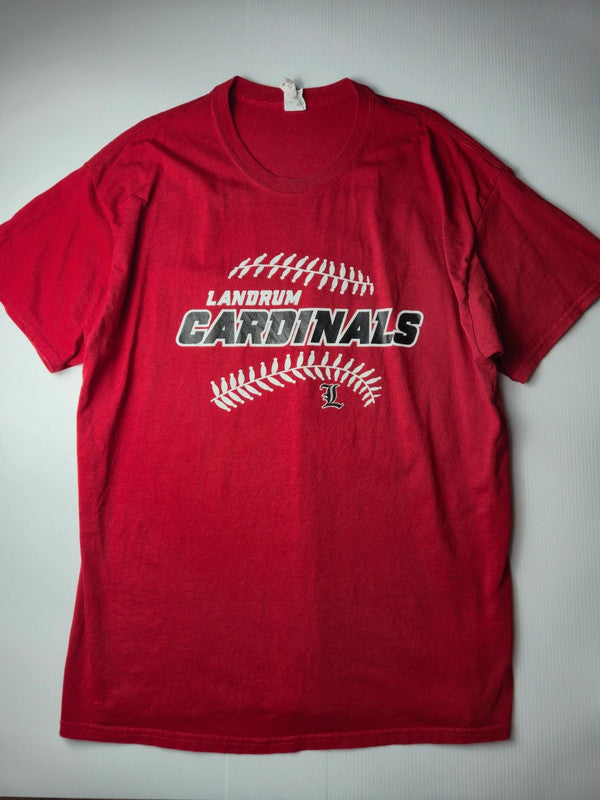 Gildan Style Landrum Cardinals Baseball Tshirt Vintage Y2K Taille XL Rouge