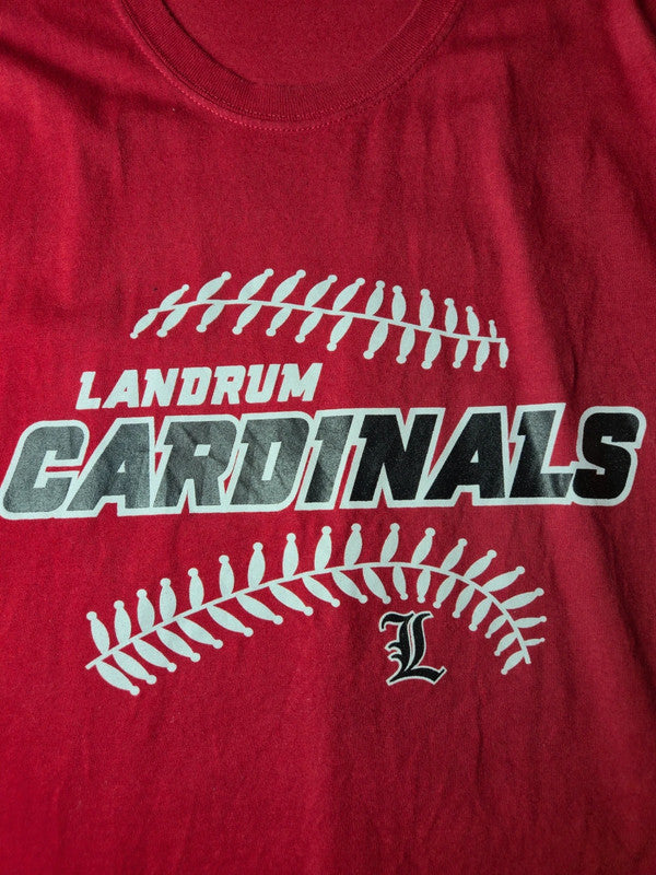 Gildan Style Landrum Cardinals Baseball Tshirt Vintage Y2K Taille XL Rouge