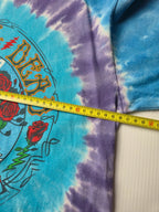 Liquid Blue Grateful Dead Tshirt Tie Dye Fall Tour 89 Taille M Bleu Violet