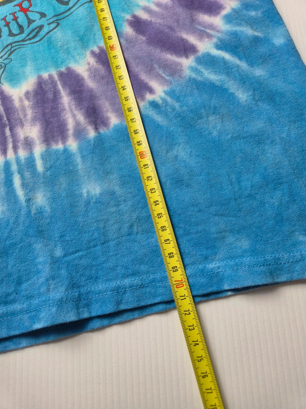 Liquid Blue Grateful Dead Tshirt Tie Dye Fall Tour 89 Taille M Bleu Violet