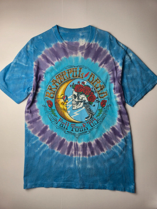 Liquid Blue Grateful Dead Tshirt Tie Dye Fall Tour 89 Taille M Bleu Violet