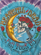 Liquid Blue Grateful Dead Tshirt Tie Dye Fall Tour 89 Taille M Bleu Violet