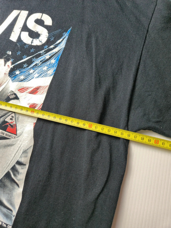 Gildan Style Elvis Presley Tshirt Vintage 2010 Taille XL Noir Très bon état