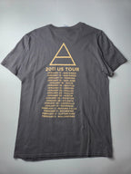 Gildan Style Thirty Seconds To Mars Tshirt Vintage 2011 Taille S Gris Très Bon état