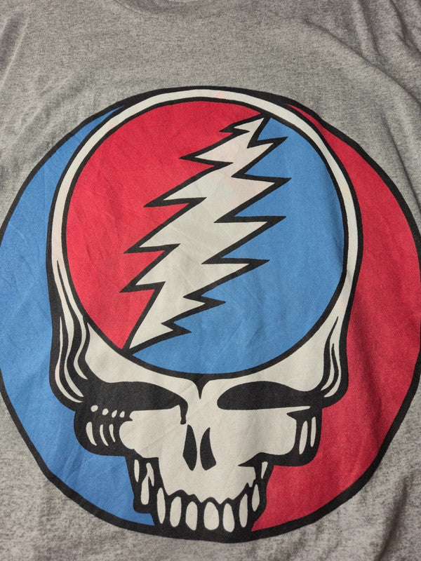 Grateful Dead Style Steal Your Face Tshirt Vintage 2022 Taille 3XL Gris Tres bon etat
