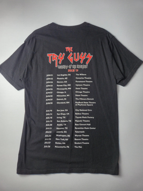 Try Guys Style Legends Of The Internet Tshirt Vintage 2019 Taille M Noir Très Bon etat