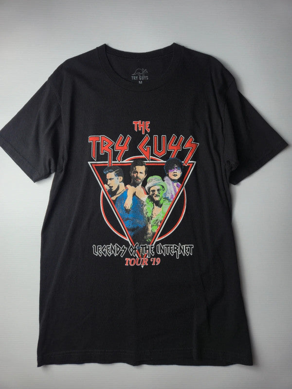 Try Guys Style Legends Of The Internet Tshirt Vintage 2019 Taille M Noir Très Bon etat