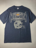 Logo 7 Dallas Cowboys Super Bowl XXX Champions Vintage 1995 Taille L Bleu Marine Très Bon État