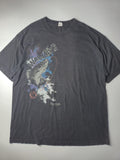Style Apparel Fishing T-shirt Walleye Ear Falls Ontario Vintage Taille XL Noir Délavé Très Bon État