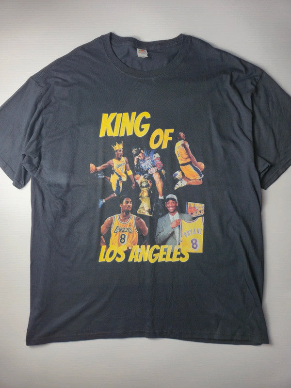 Fruit of the Loom Kobe Bryant Los Angeles Lakers Bootleg Vintage Style Taille XL Noir Très Bon État