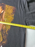 Delta Pro Weight Ariana Grande "The Honeymoon Tour 2015" T-shirt Concert Taille S Noir Très Bon État