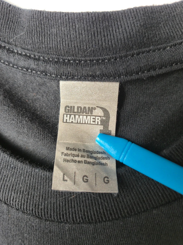 Gildan Hammer A Boogie Wit Da Hoodie "Me Vs Myself Tour" Concert Taille L Noir Délavé Très Bon État