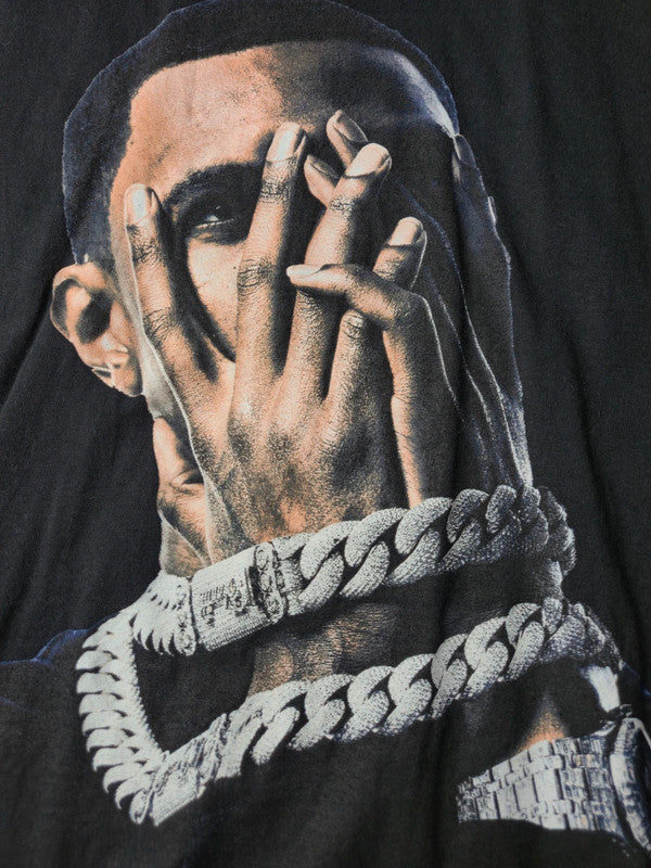 Gildan Hammer A Boogie Wit Da Hoodie "Me Vs Myself Tour" Concert Taille L Noir Délavé Très Bon État
