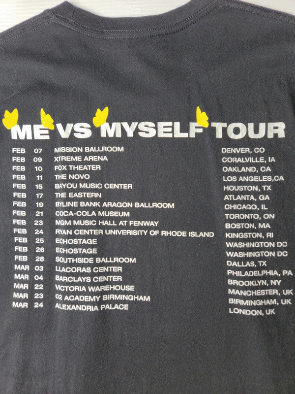 Gildan Hammer A Boogie Wit Da Hoodie "Me Vs Myself Tour" Concert Taille L Noir Délavé Très Bon État