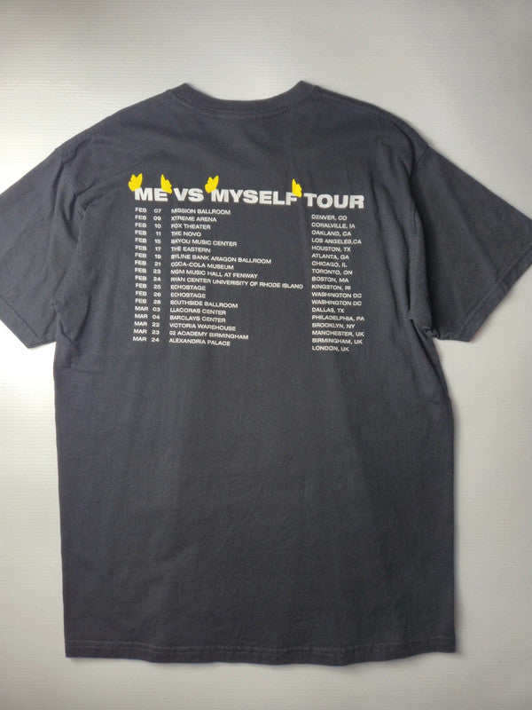 Gildan Hammer A Boogie Wit Da Hoodie "Me Vs Myself Tour" Concert Taille L Noir Délavé Très Bon État