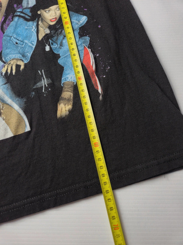 Alstyle Heavyweight Rihanna T-shirt Graphique Bootleg Vintage Style Taille S Noir Très Bon État