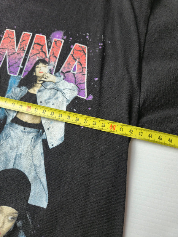 Alstyle Heavyweight Rihanna T-shirt Graphique Bootleg Vintage Style Taille S Noir Très Bon État