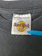 Hard Rock Cafe Cancun T-shirt Vintage Guitare Maya Mexique Taille L Noir délavé Très Bon état