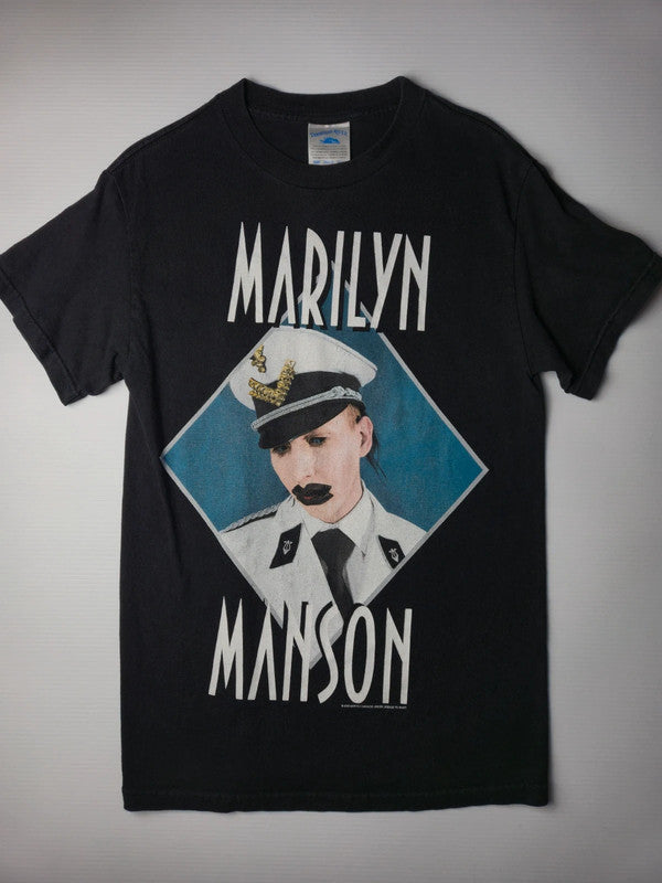 Marilyn Manson Grotesk Burlesk Vintage Under License to Giant 2003 Taille S Noir Très Bon état
