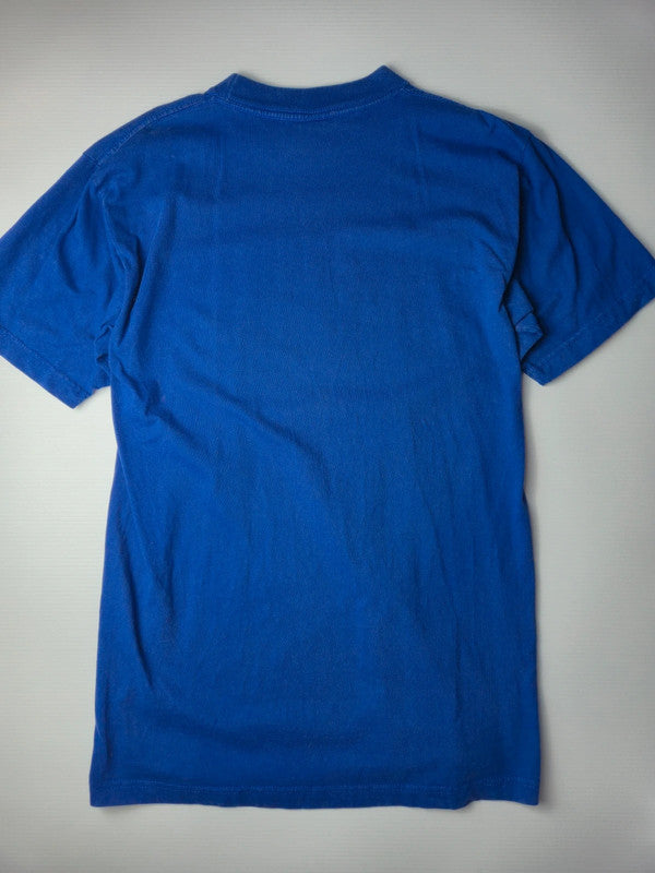 Planet Hollywood Barcelone T-shirt Vintage Logo 1991 Taille M Bleu Roi Très Bon état