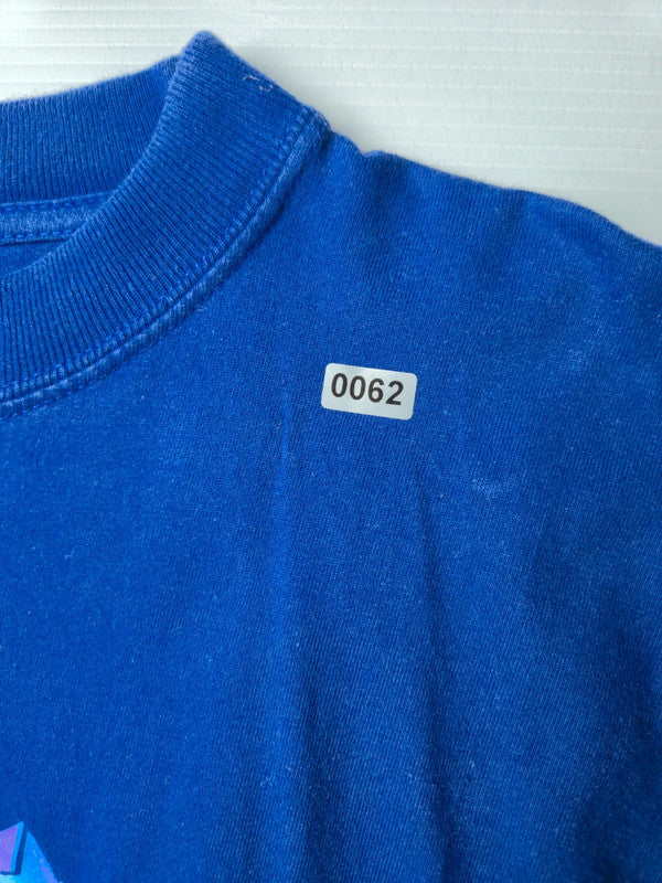 Planet Hollywood Barcelone T-shirt Vintage Logo 1991 Taille M Bleu Roi Très Bon état