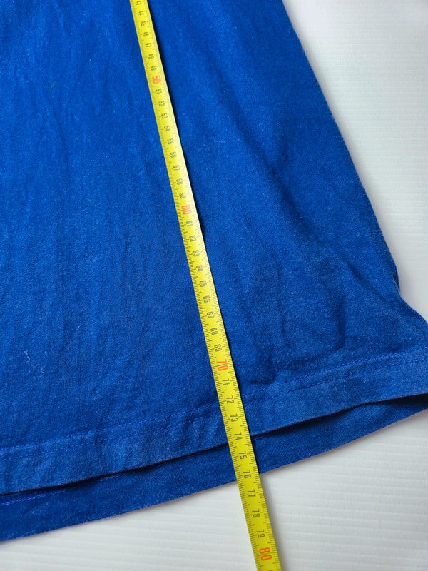 Planet Hollywood Barcelone T-shirt Vintage Logo 1991 Taille M Bleu Roi Très Bon état