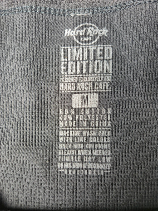Hard Rock Cafe Las Vegas T-shirt Manches Longues Édition Limitée Taille M Gris Très Bon état